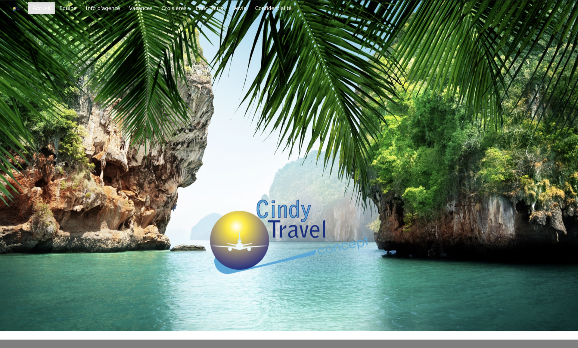 Site Cindy Travel Concept avant refonte